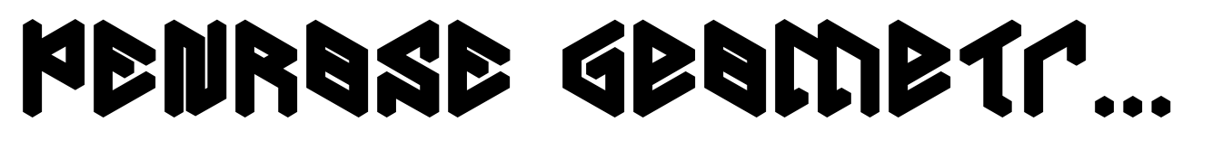 PENROSE Geometric B Mask Bold